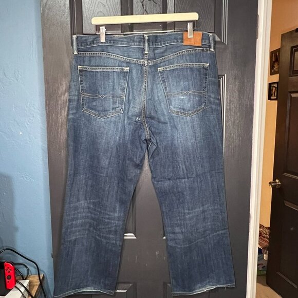 Lucky Brand Jean's Men's 361 Vintage Straight Size 38x30 Dark Acid Wash - Picture 2 of 15